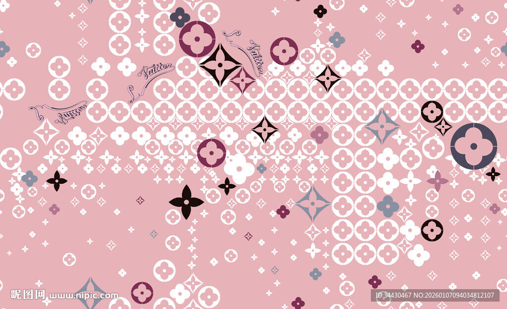 粉色几何图案背景纹理