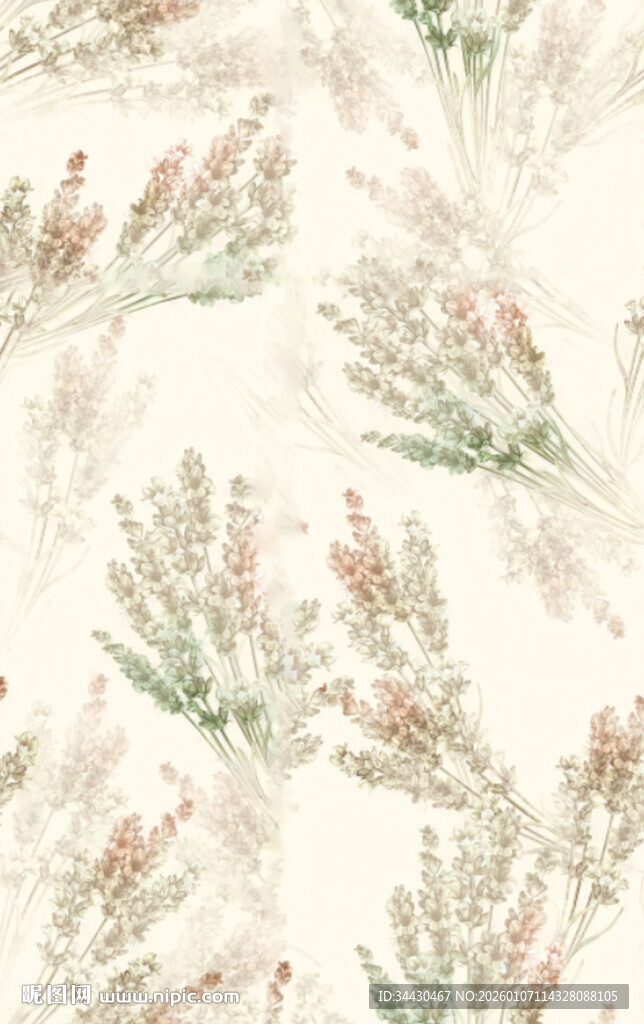 淡雅植物纹理图案背景