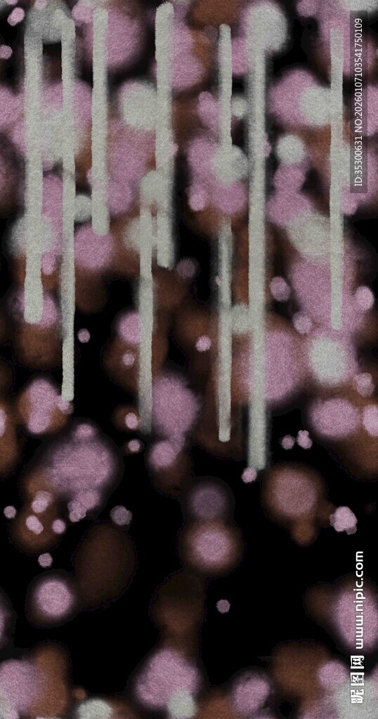 梦幻紫色垂落光斑效果印花扎染肌