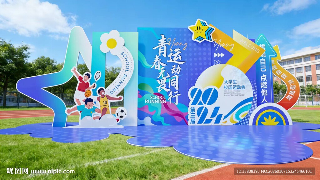 校园运动会美陈