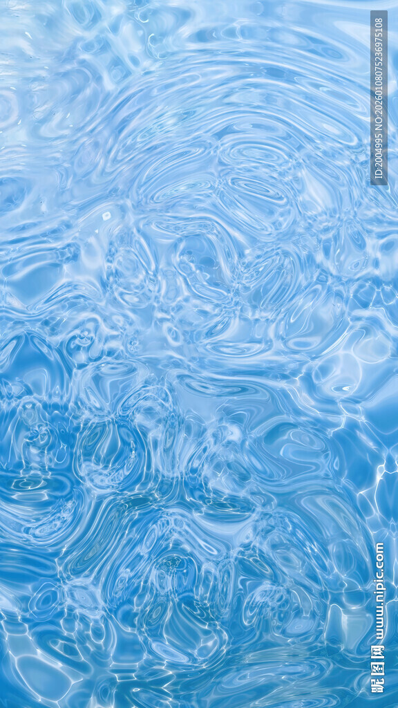 蓝色高清水波纹