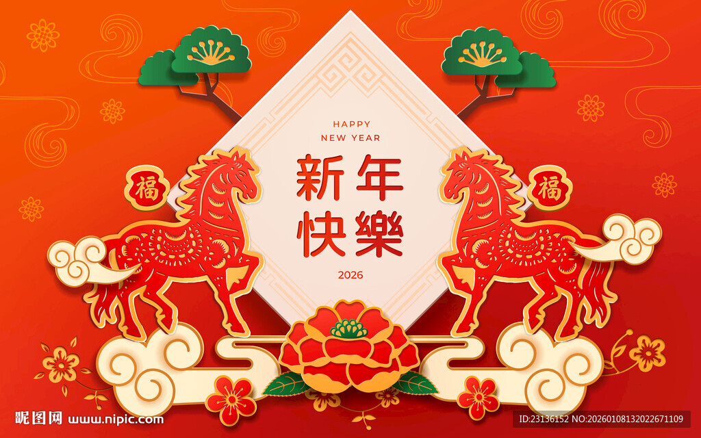 新年喜庆装饰图