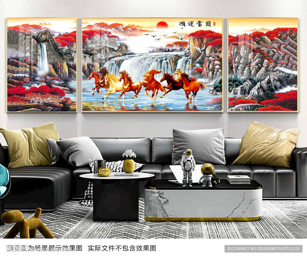 中式客厅装饰画