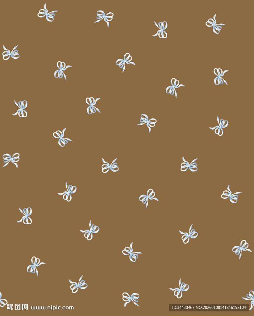 棕色底白色飞鸟图案纹理