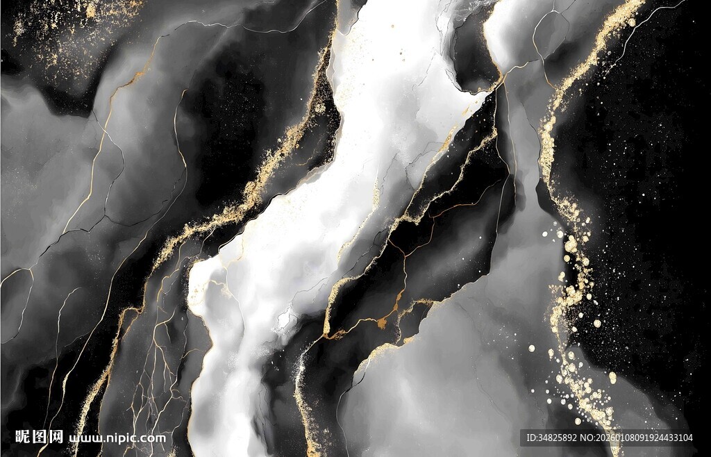 黑金大理石纹理