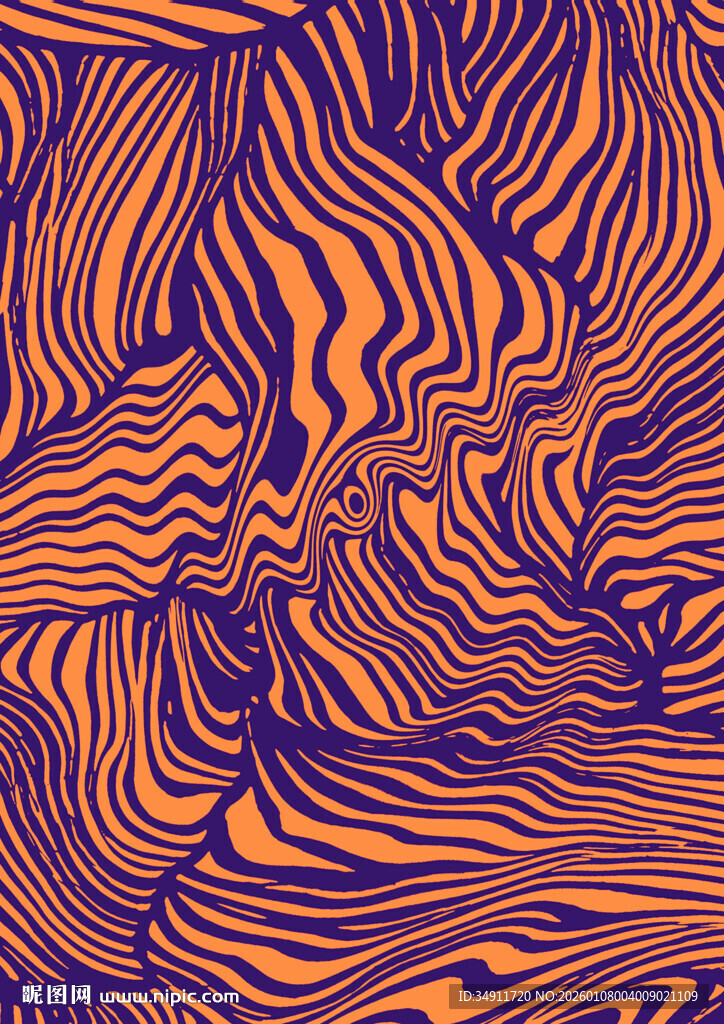 抽象条纹艺术图案