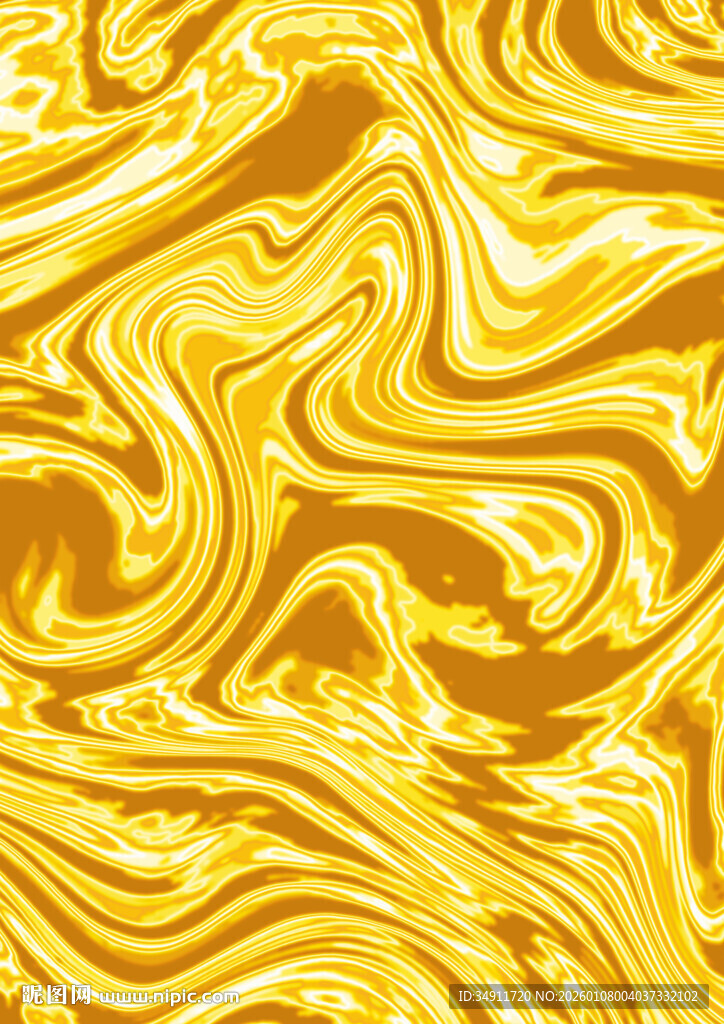 金色流动纹理抽象背景图