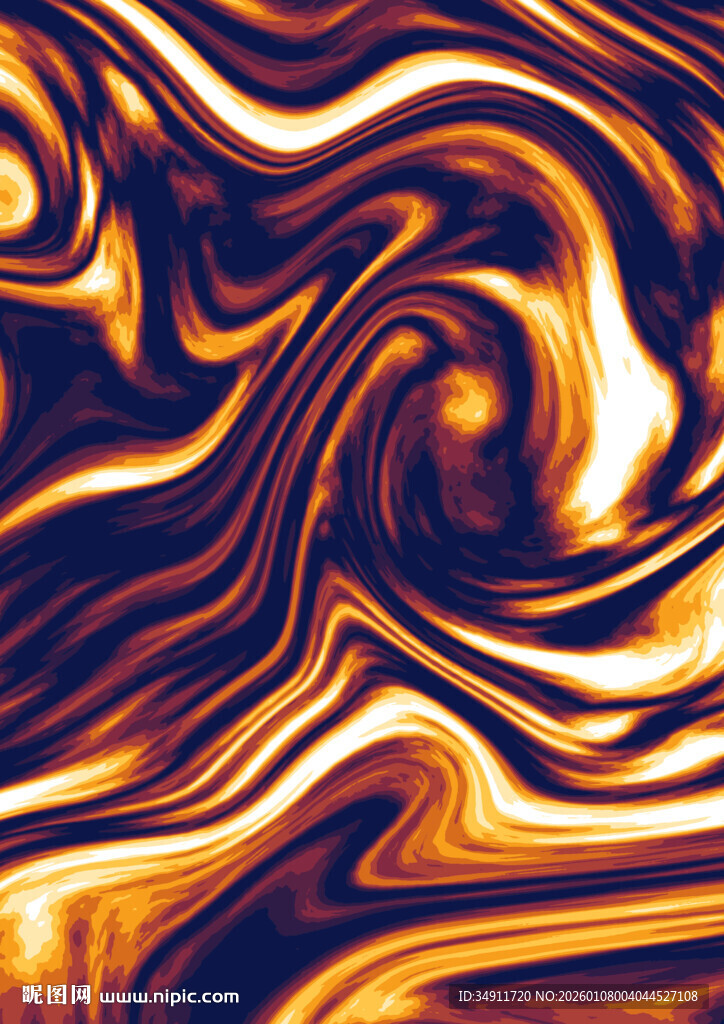 流动炫彩的抽象纹理图案
