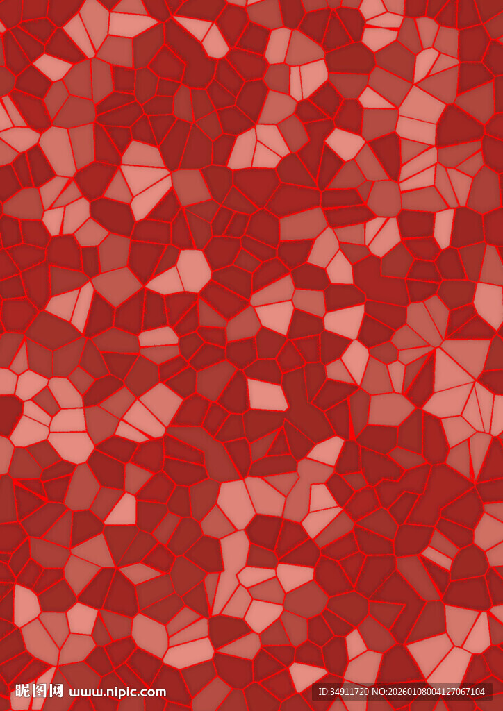 红色几何碎片纹理背景