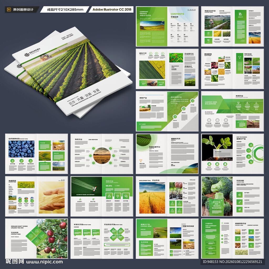 农业合作社画册