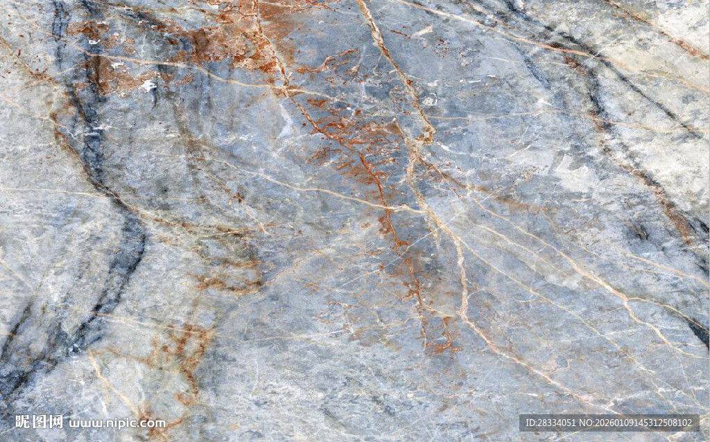 蓝灰纹理大理石图案