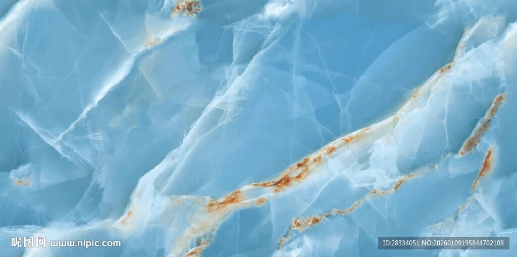蓝色大理石纹理背景图