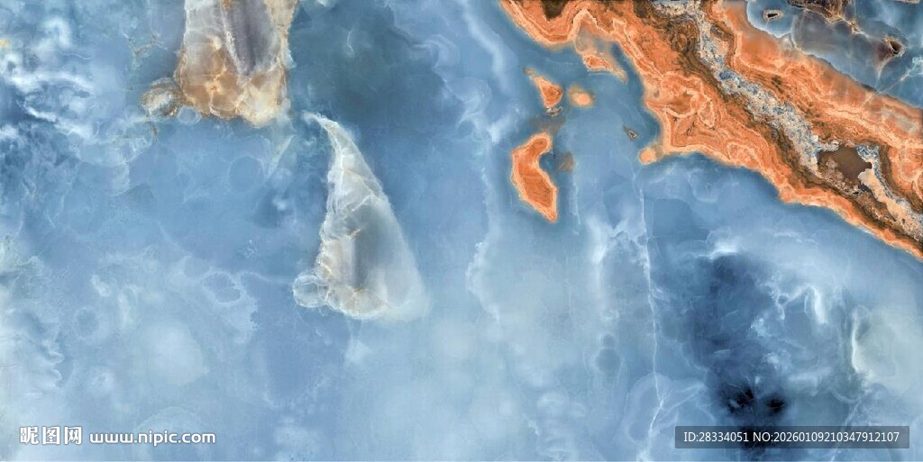 蓝色蓝玉石大理石石纹