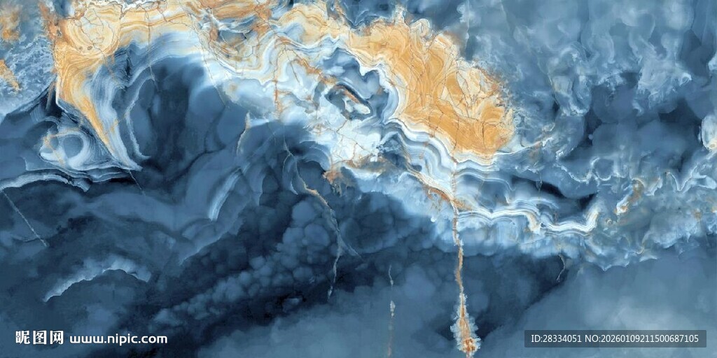 蓝色蓝玉大理石石纹