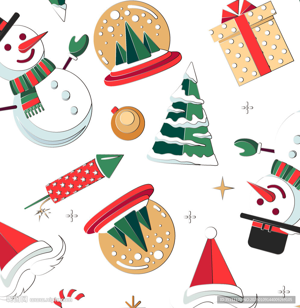 圣诞元素集合图