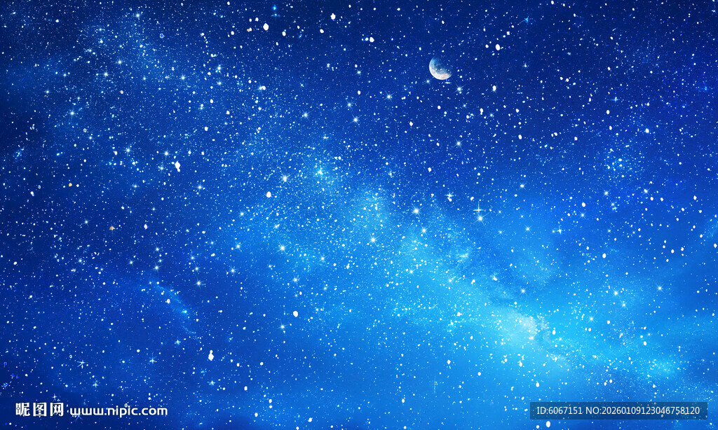 繁星满天星吊顶背景图