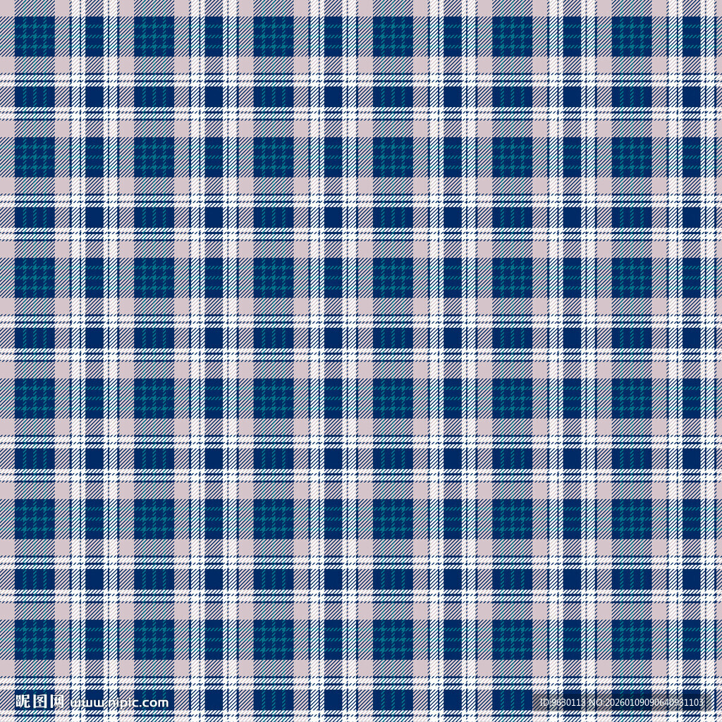 蓝白格子纹理图案
