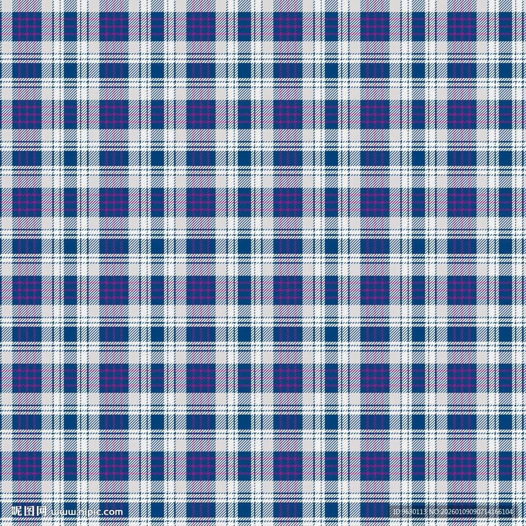 蓝白格子图案纹理