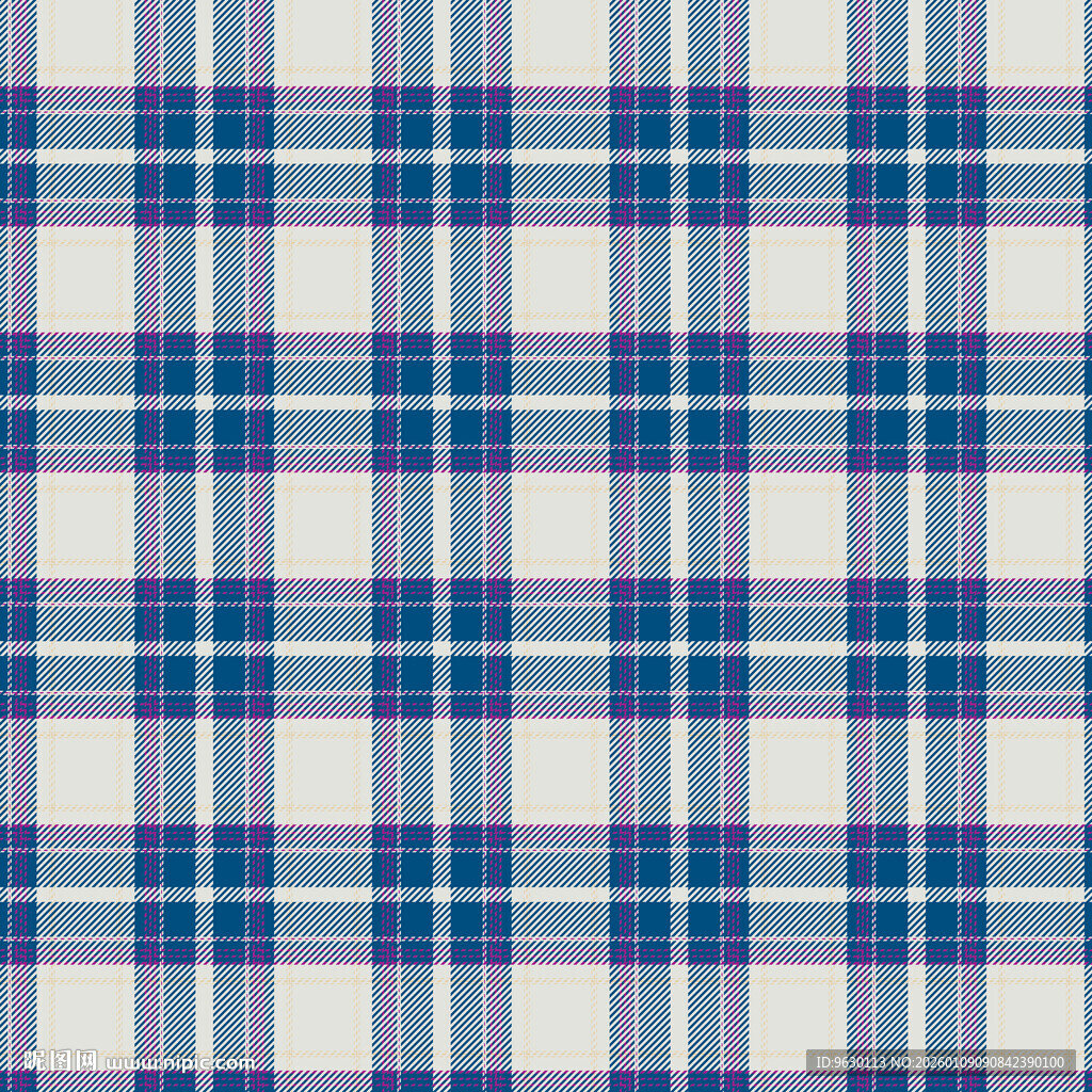 蓝白格子图案纹理