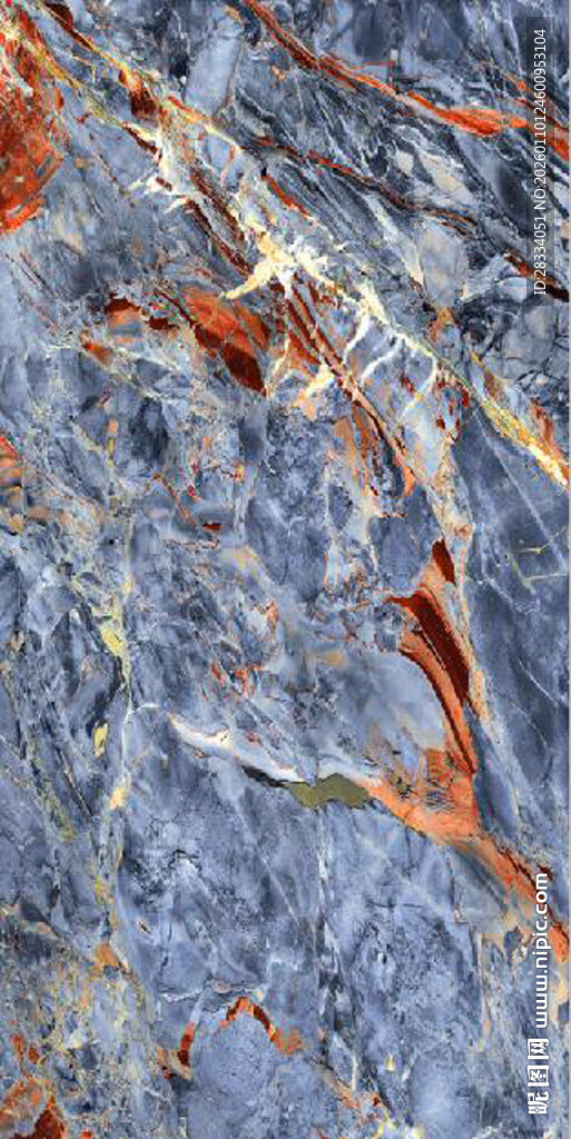 蓝色大理石石纹