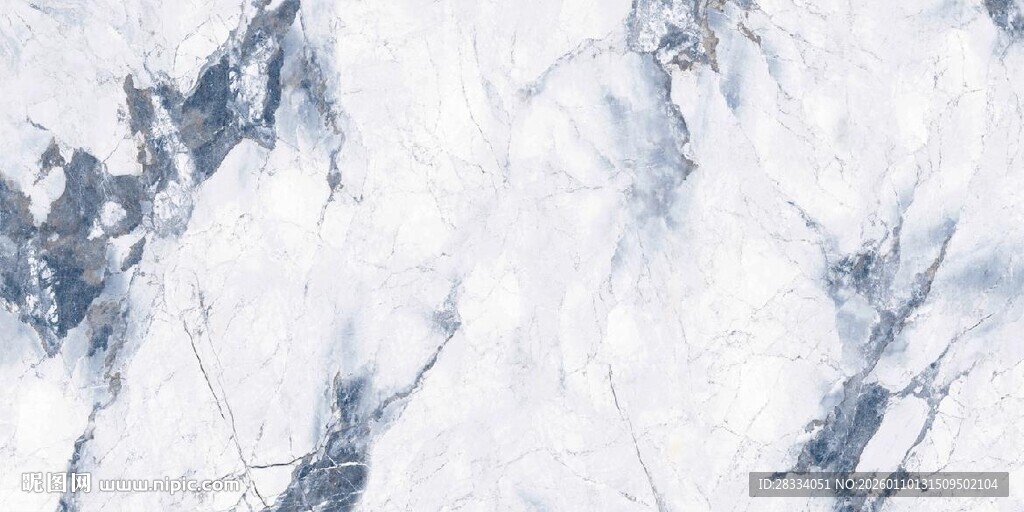 蓝白大理石纹理背景图