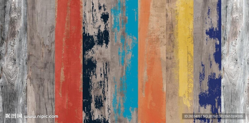 彩色木板木纹纹理