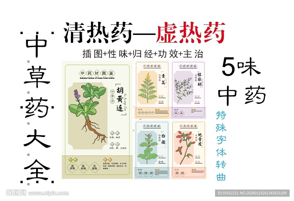 中草药大全清虚热药