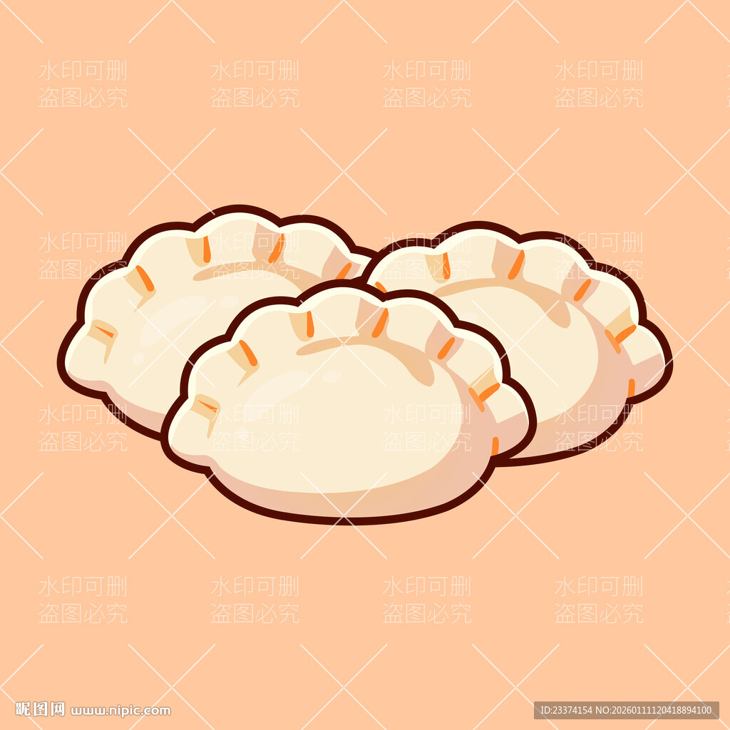 饺子插画