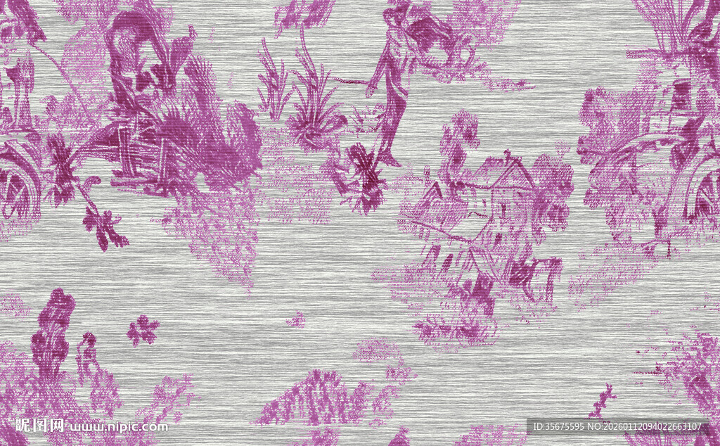 淡紫色花卉纹理背景图案