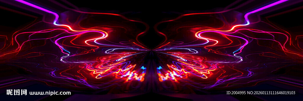 炫彩霓虹ktv酒吧抽象图案