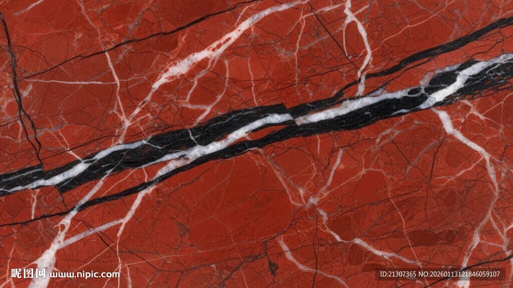 红色大理石纹理图案