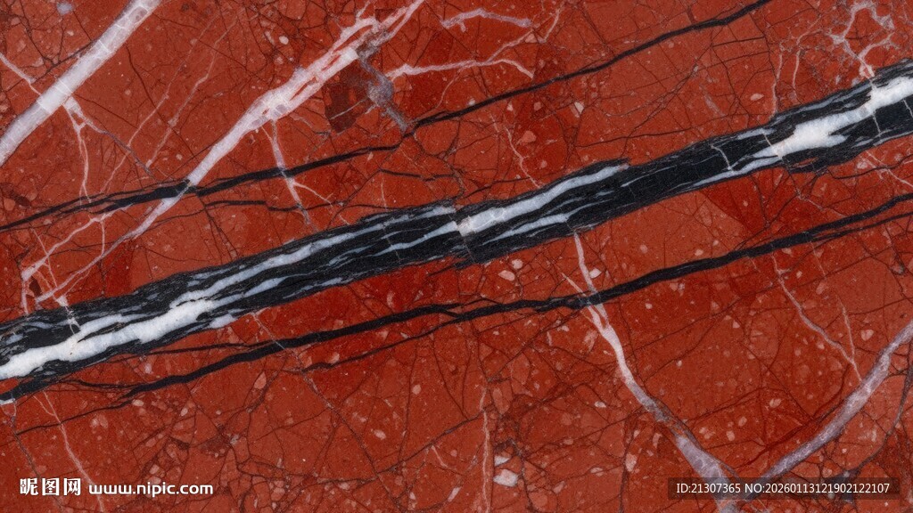 红色纹理上的黑色线条