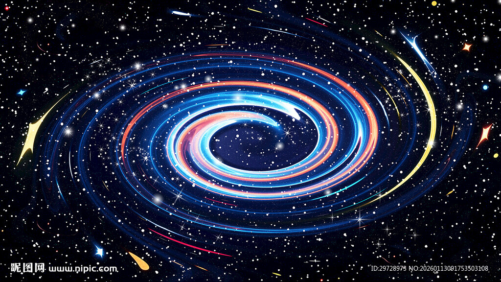 绚丽宇宙漩涡星空