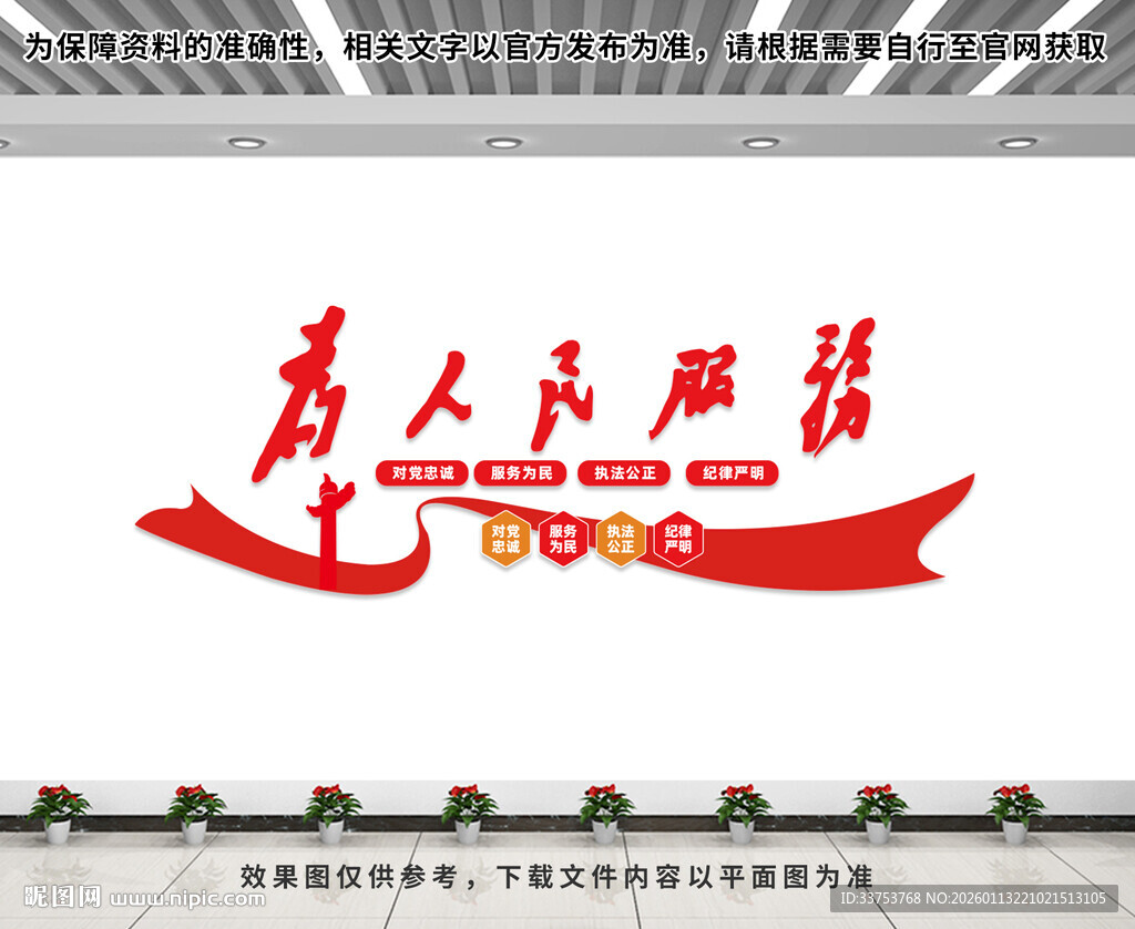 为人民服务文化墙