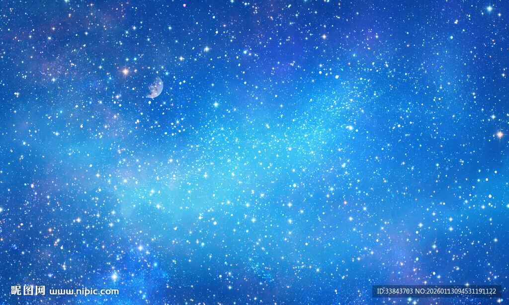 蓝色星空软膜天花灯箱