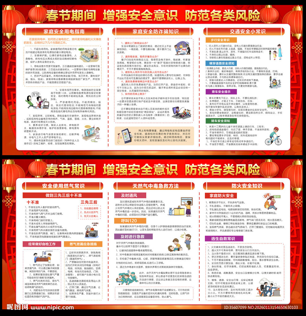 春节安全展板