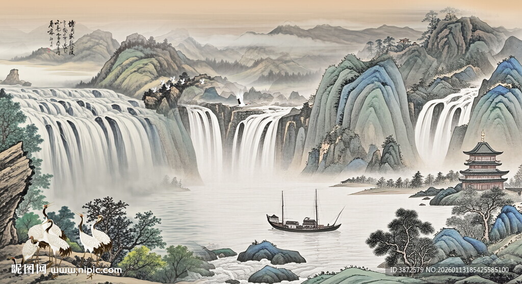 水墨画风景画