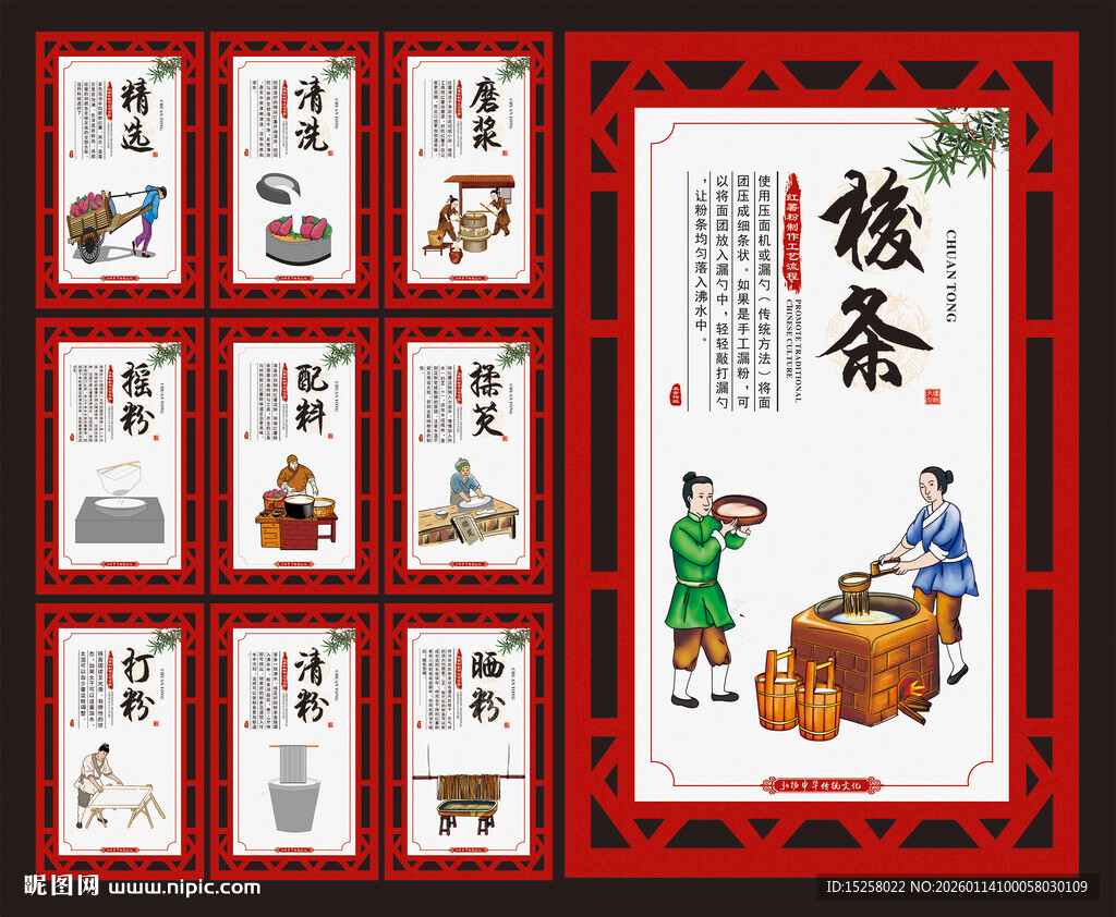 红薯粉条工艺流程