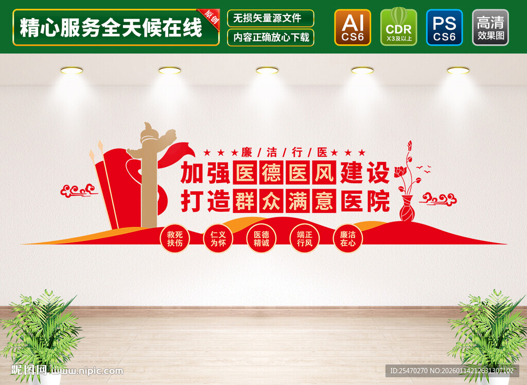 廉洁行医文化墙