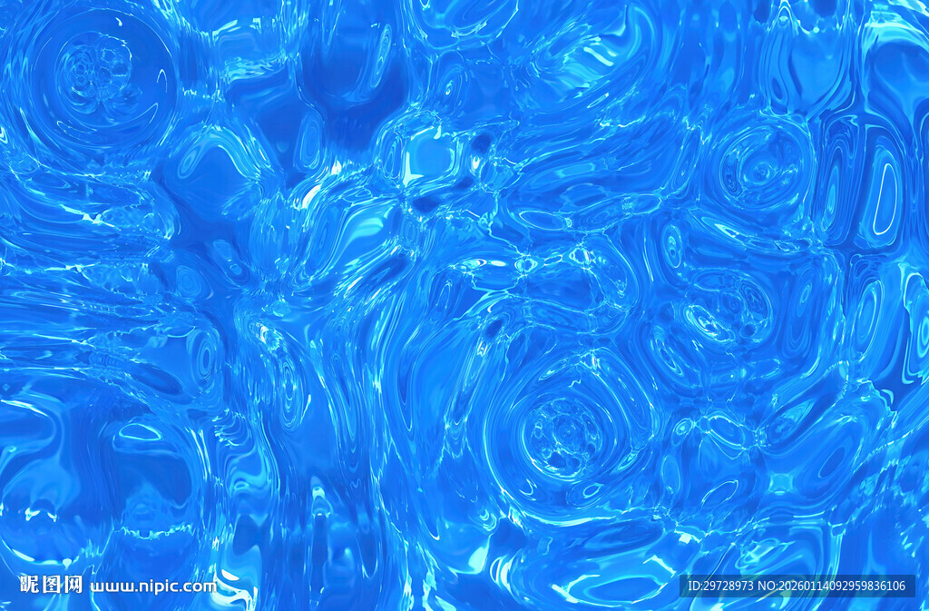 蓝色水波纹