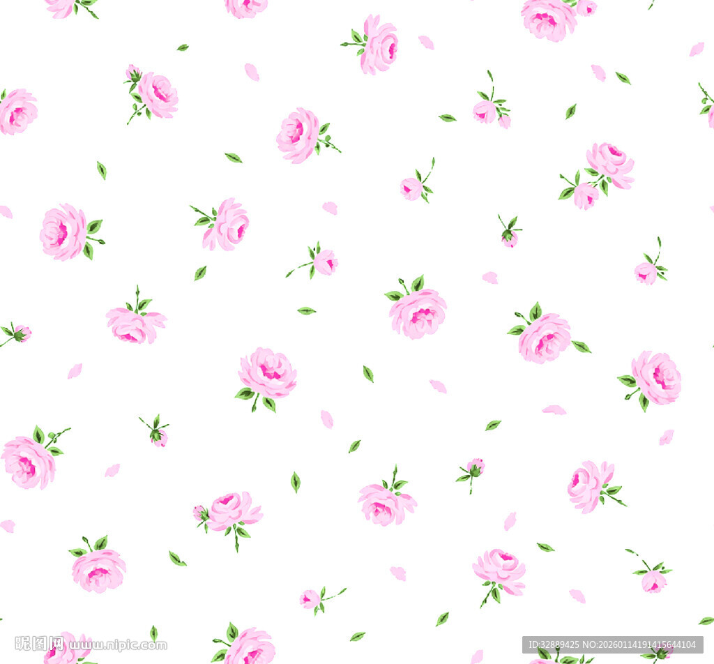 粉色玫瑰花卉图案背景