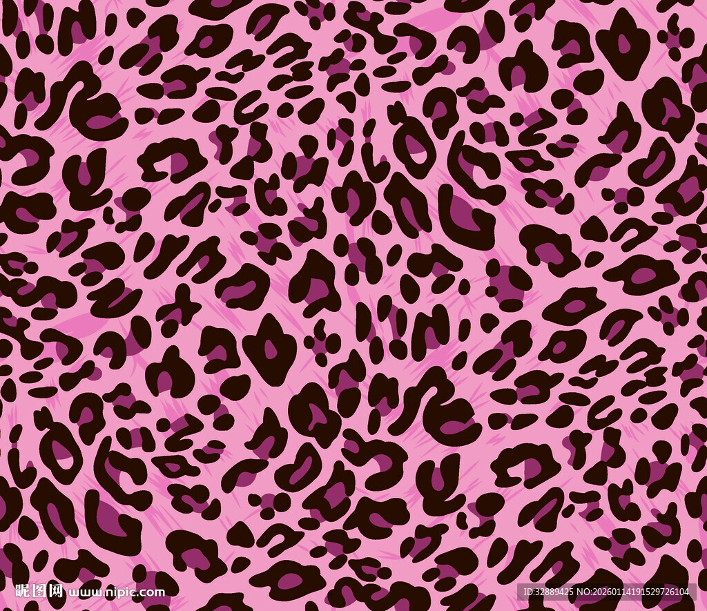 粉色豹纹图案纹理