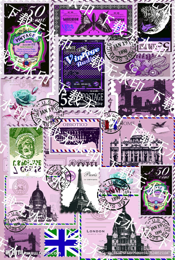 英国主题邮票合集