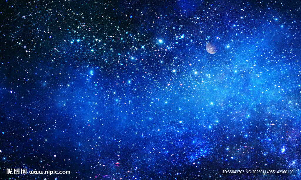 黑色宇宙星空背景图