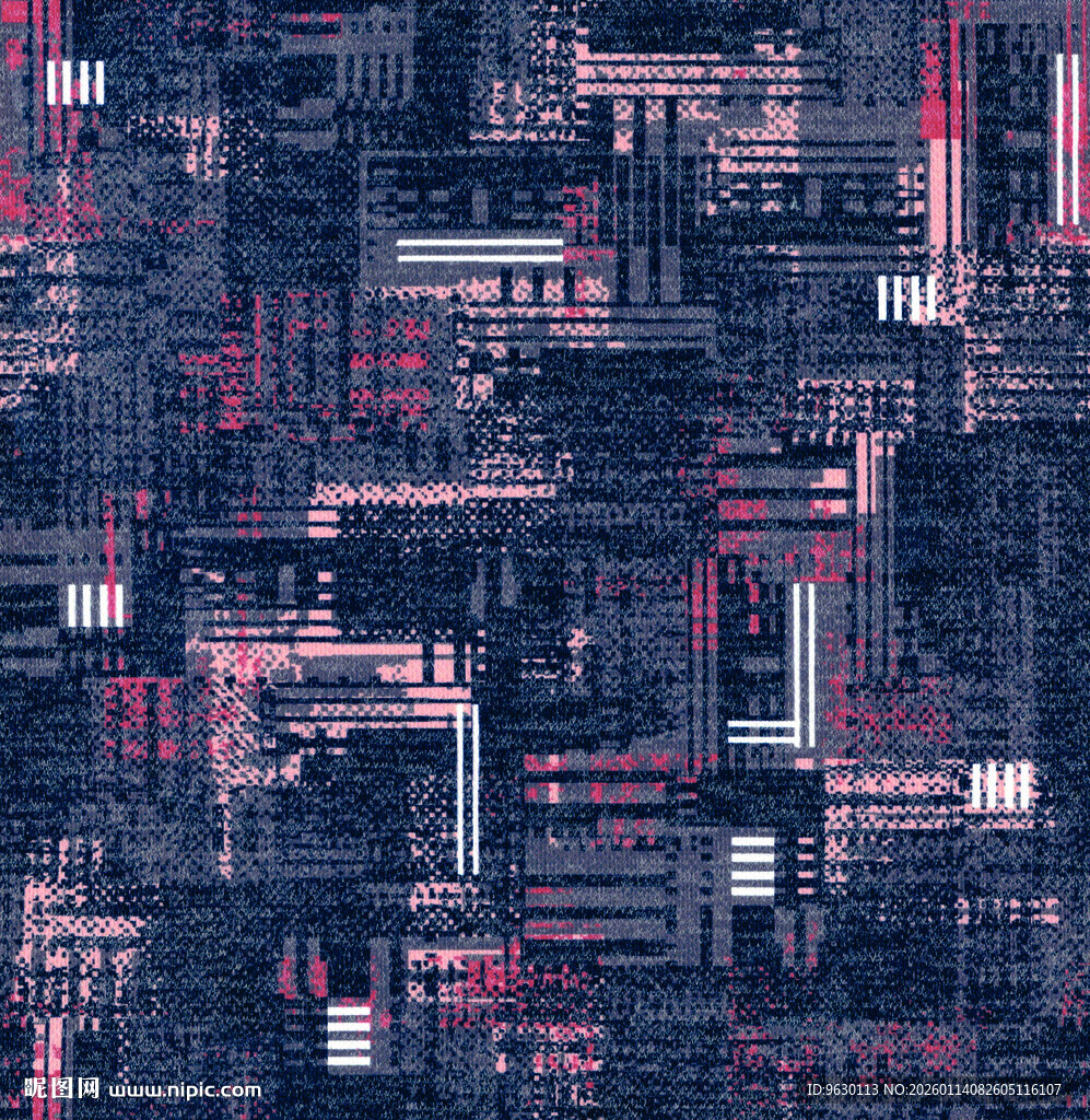 抽象几何像素风图案背景