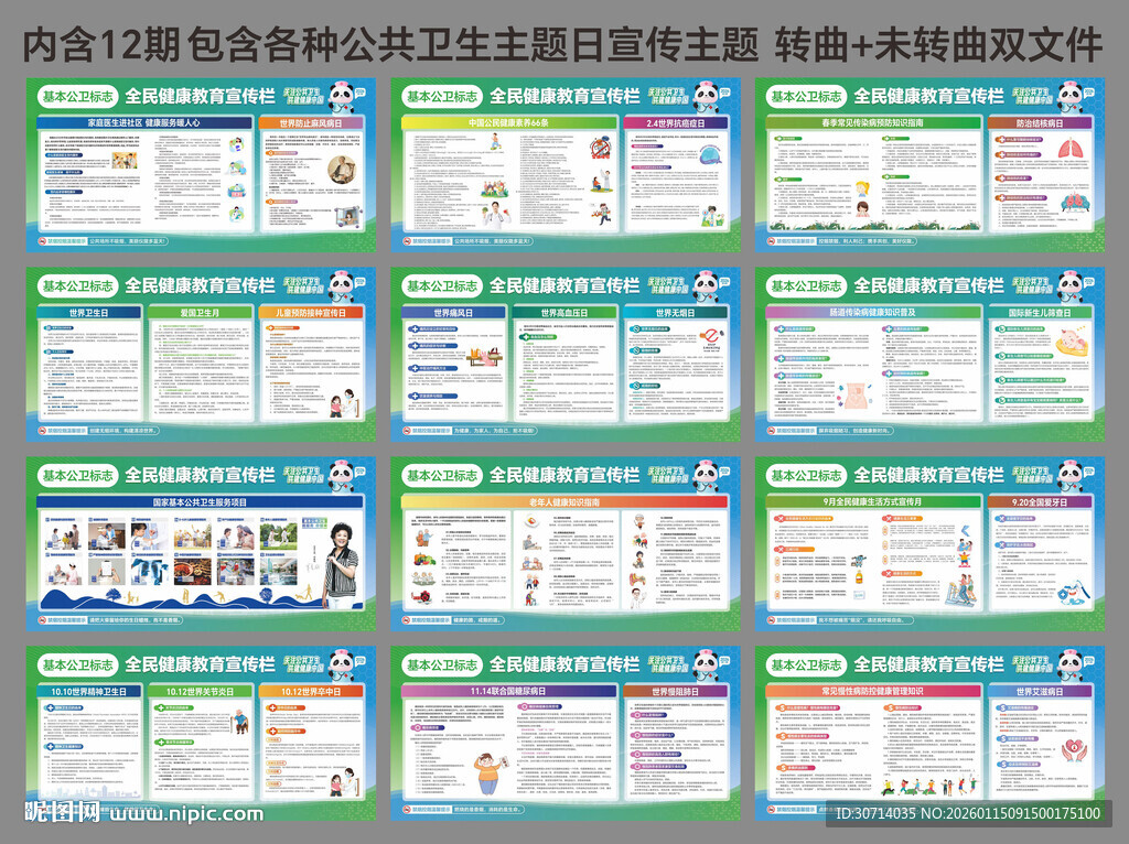 2026年基本公卫健康教育展板