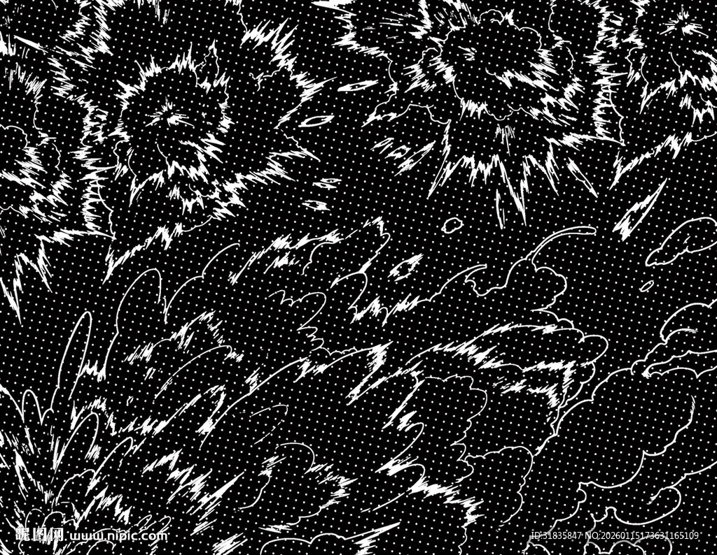 黑白抽象线条纹理图案