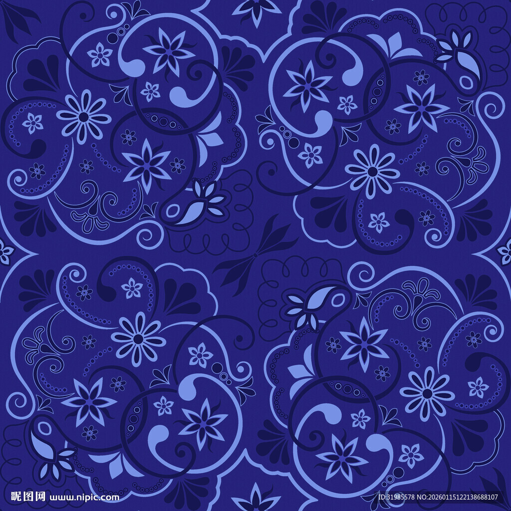 欧式对翻小碎花