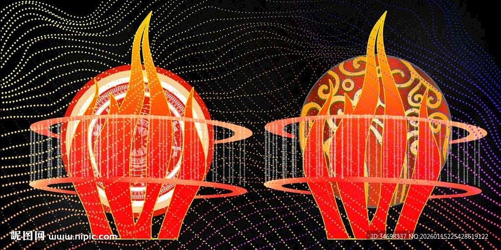 科幻风格火焰头盔造型