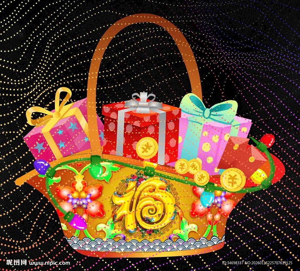 节日礼品篮 满载美好祝福